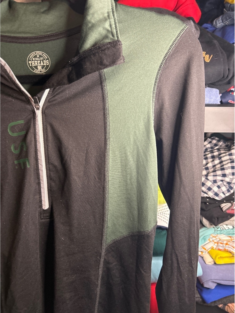 Rivalry Threads USF Long Sleeve Hoodie Pullover Size S